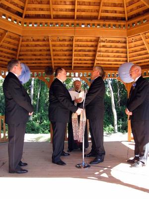 wedding in the gazebo