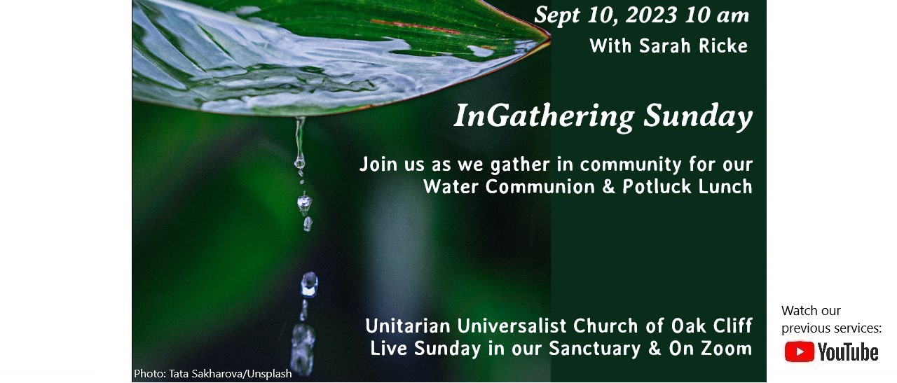 Sunday Service, Sept 10, 2023