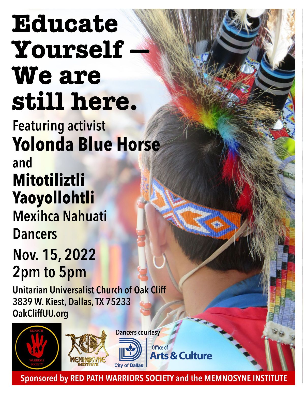 native american heritage month event flyer