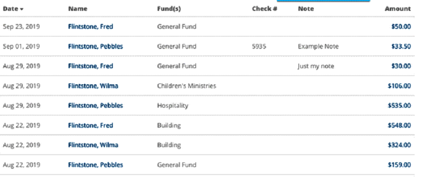 breeze donations records